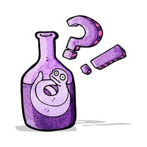 snake trapped in bottle